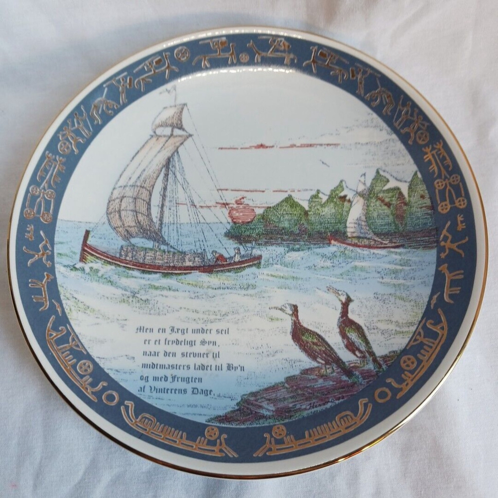 Stavangerflint Norge Palangs Collector Plate Jonas Hinna